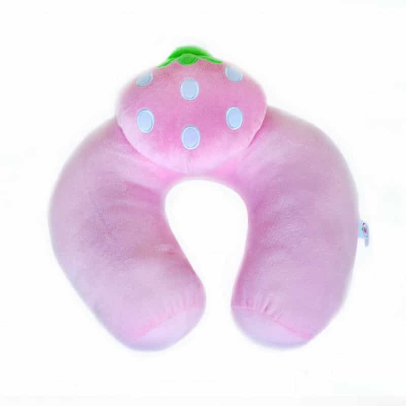 Neck Cushion - Pink Strawberry
