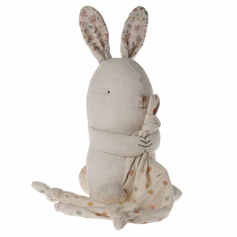 Bunny With Cuddle Cloth And Music Box - Natural