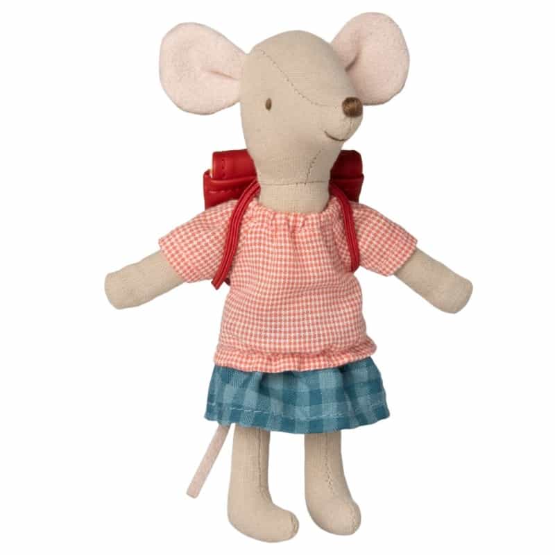Big Sister Tricycle Mouse With A Backpack - Red
