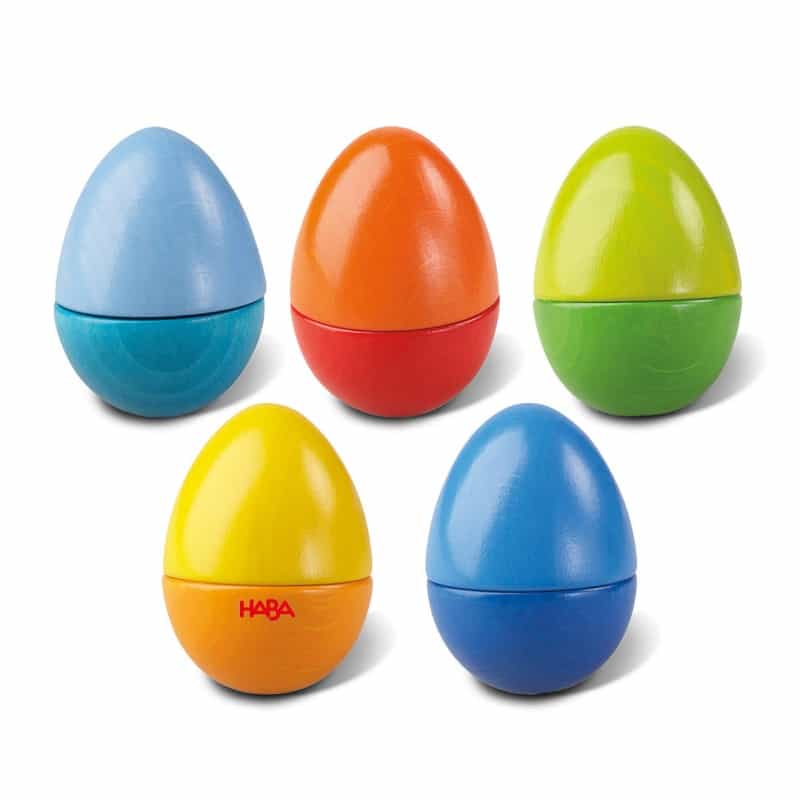 Fun With Sounds Wooden Eggs - Wooden Rattles