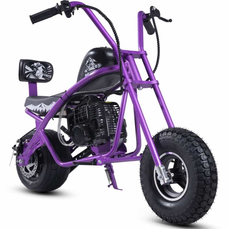 Mototec 49Cc Gas Mini Chopper V2 Purple