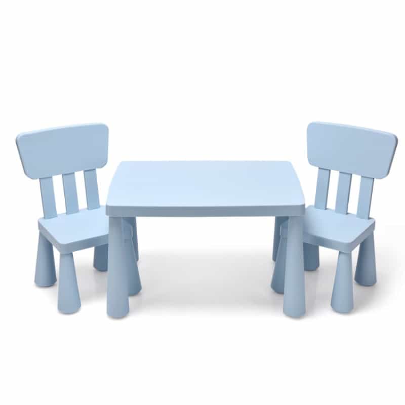 3 Pieces Multifunction Activity Kids Play Table And Chair Set