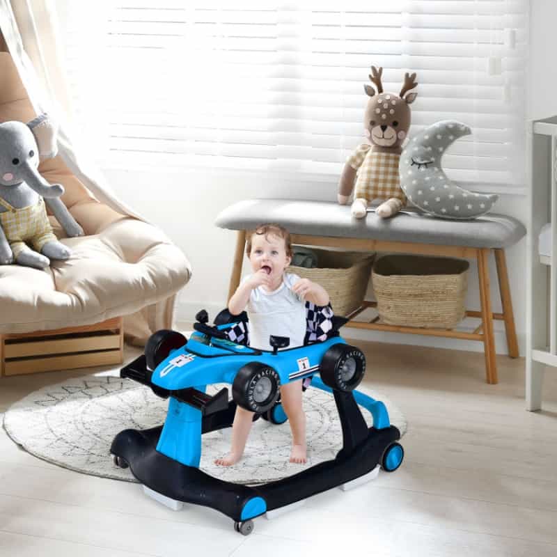 5-In-1 Baby Walker With Adjustable Height And Speed For Boys Girls 6-18 Months