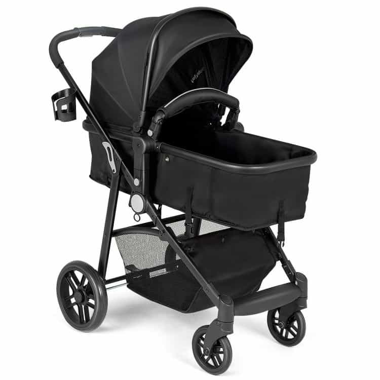 2-In-1 Foldable Pushchair Newborn Infant Baby Stroller