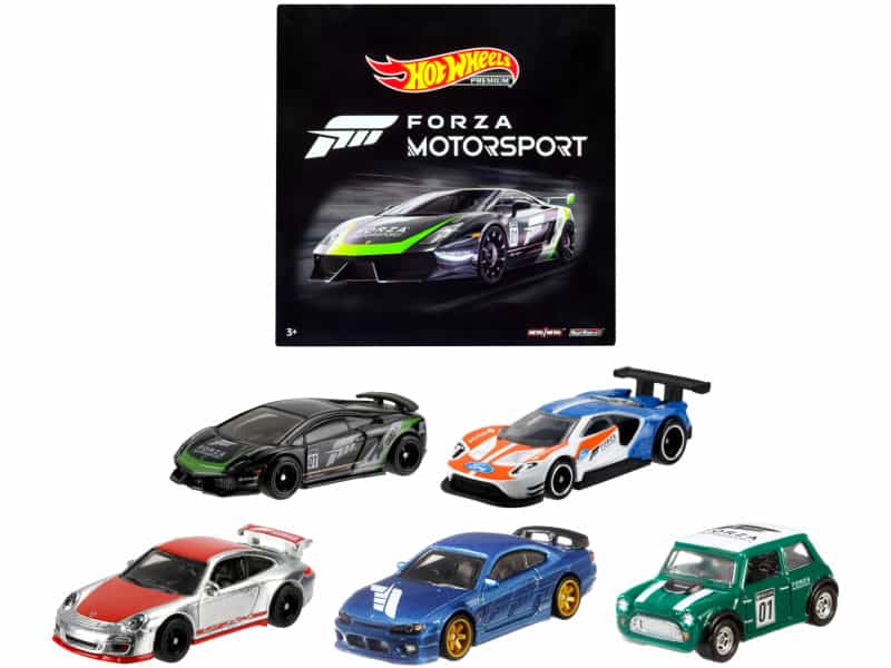 "Forza Motorsport" 5 Piece Set Diecast Model Cars By Hot Wheels