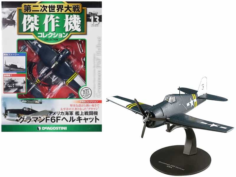 Grumman F6f Hellcat Fighter Aircraft "United States Navy" 1/72 Diecast Model By Deagostini
