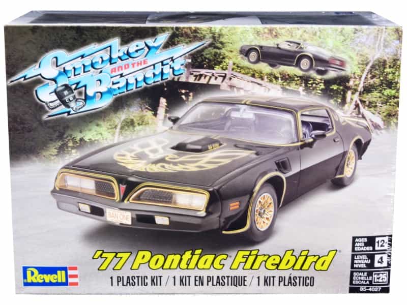 Level 4 Model Kit 1977 Pontiac Firebird "Smokey And The Bandit" (1977) Movie 1/25 Scale Model Car By Revell