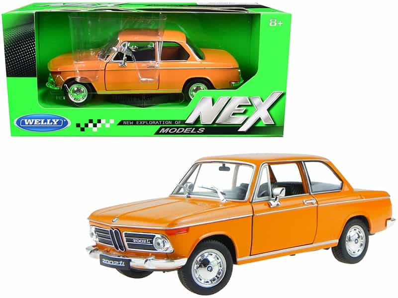 Bmw 2002Ti Orange 1/24 Diecast Model Car By Welly