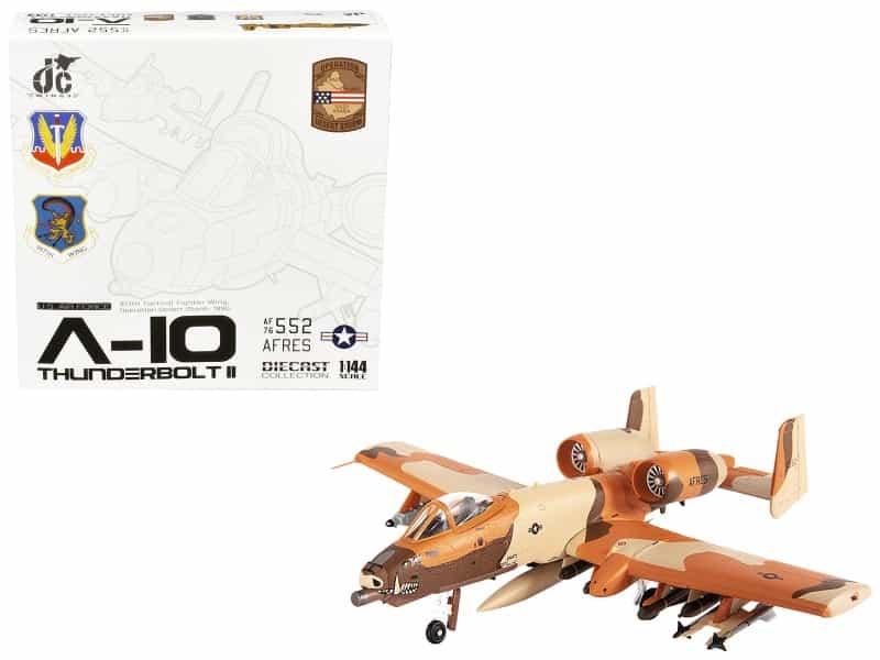 Fairchild Republic A-10C Thunderbolt Ii Attack Aircraft "917Th Tactical Fighter Wing Operation Desert Storm" (1990) United States Air Force 1/144 Diecast Model By Jc Wings
