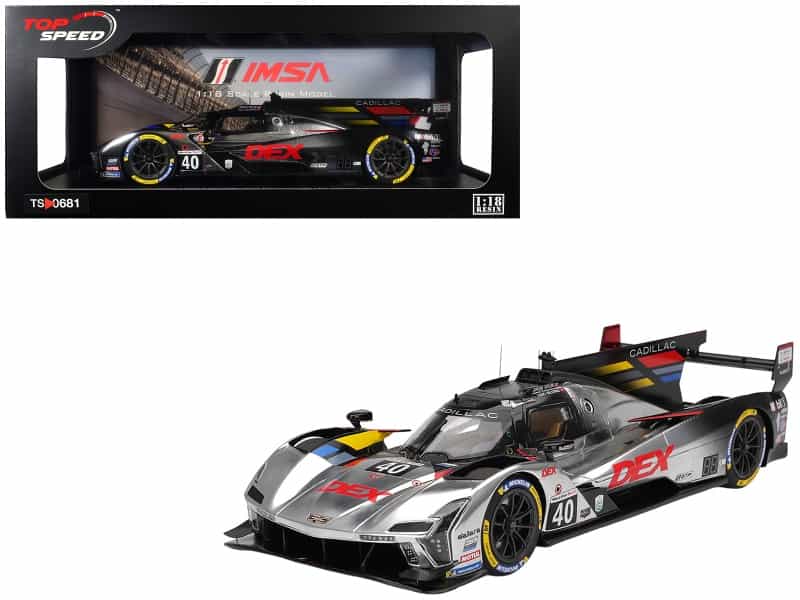 Cadillac V-Series.R #40 Louis Deletraz - Kamui Kobayashi - Jordan Taylor "Cadillac Wayne Taylor Racing" Imsa "24 Hours Of Daytona" (2025) 1/18 Model Car By Top Speed