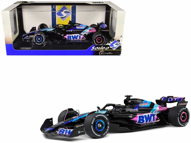 Alpine A524 Presentation Edition "Bwt" "Formula One F1 World Championship" (2024) "Competition" Series 1/18 Diecast Model Car By Solido