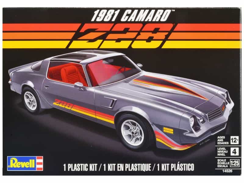 Level 4 Model Kit 1981 Chevrolet Camaro Z/28 1/25 Scale Model By Revell
