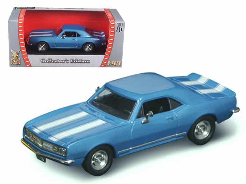 1967 Chevrolet Camaro Z-28 Blue 1/43 Diecast Model Car By Road Signature