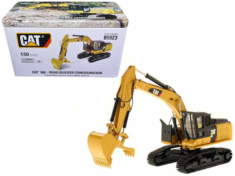 Cat Caterpillar 568 Gf Road Builder With Operator "High Line Series" 1/50 Diecast Model By Diecast Masters