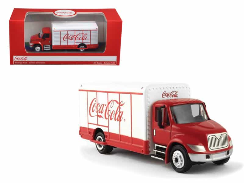 "Coca-Cola" Beverage Truck Red And White 1/87 Diecast Model By Motorcity Classics