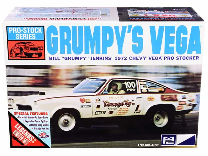 Skill 2 Model Kit 1972 Chevrolet Vega Pro Stock Bill "Grumpy" Jenkins' "Legends Of The Quarter Mile" 1/25 Scale Model By Mpc