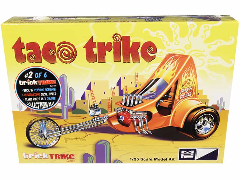 Skill 2 Model Kit Taco Trike "Trick Trikes" Series 1/25 Scale Model By Mpc