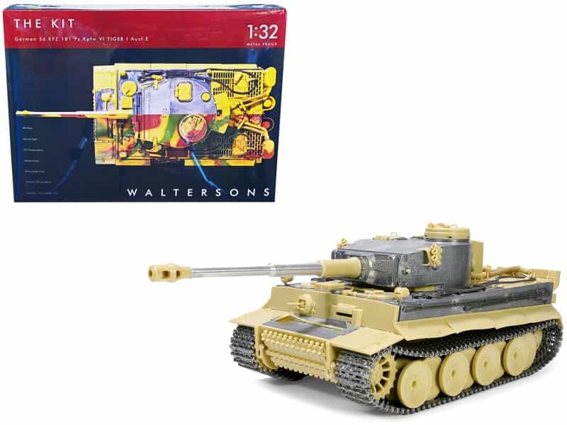 Skill 4 Model Kit German Sd.Kfz.181 Pz.Kpfw Vi Tiger I (Early Production Model) Heavy Tank "Schwere Panzerabteilung 505 No. 100 Kursk" (July 1943) 1/32 Scale Model By Metal Proud