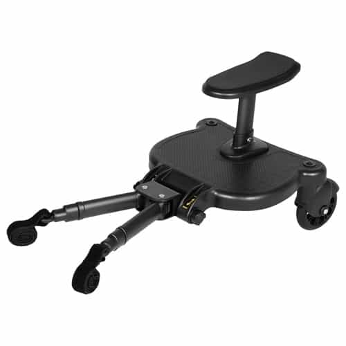 Babyluv 2 In 1 Universal Stroller Board Sit & Stand Buggy Wheeled Board Toddler Stroller Attachment With Detachable Seat For 3-7 Years Old