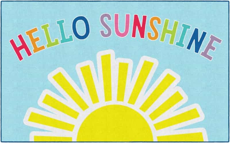 Hello Sunshine Happy Sun 7'6" X 12'