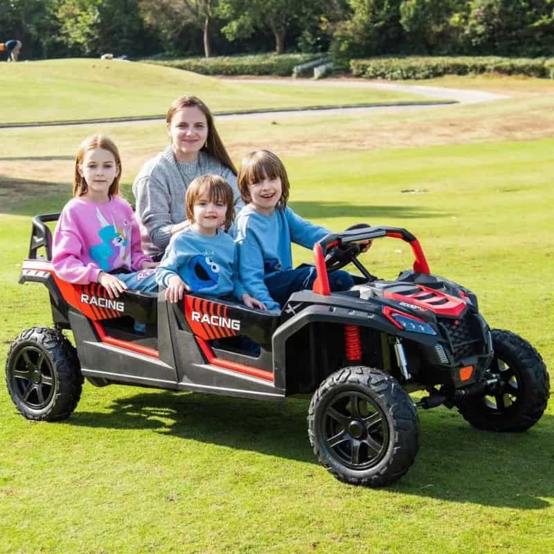 48V Freddo Beast Xl: World's Fastest Kids' 4-Seater Dune Buggy With Advanced Brushless Motor & Precision Differential - Red