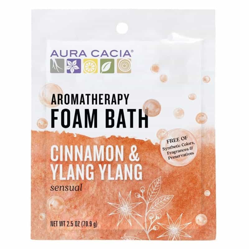 Aura Cacia Cinnamon & Ylang Ylang Foam Bath 2.5 Oz