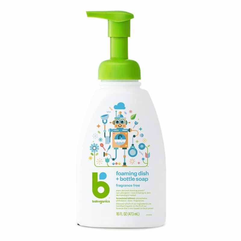 Babyganics Fragrance-Free Foaming Dish & Bottle Soap 16 Fl. Oz