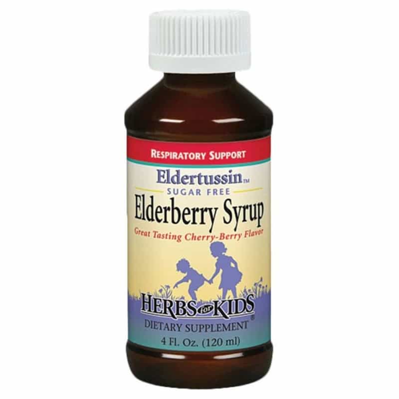 Herbs For Kids Eldertussin Elderberry Syrup 4 Fl. Oz