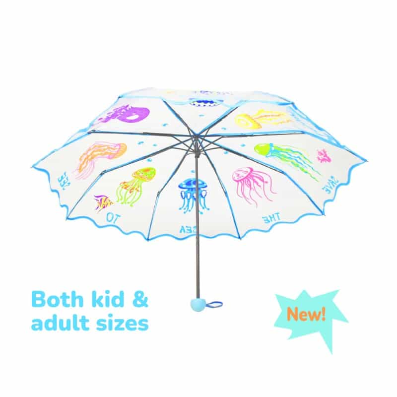 Transparent Jellyfish Folding Umbrella For Kids & Adults