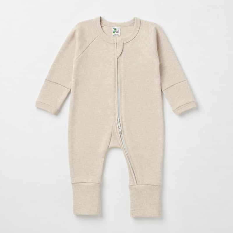 Luxe Baby Pajamas With Two-Way Zipper, Fold-Over Mittens & Footies