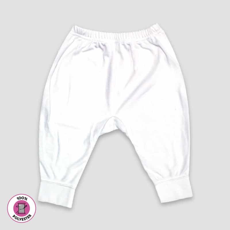 Baby Jogger Pants – White – 100% Polyester
