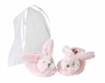 Pink Rabbit Richie Slippers In Organza Bag By Happy Horse