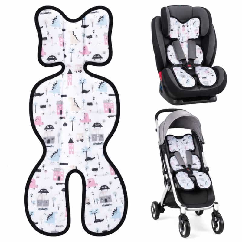 Breathable Stroller Seat Liner - Black