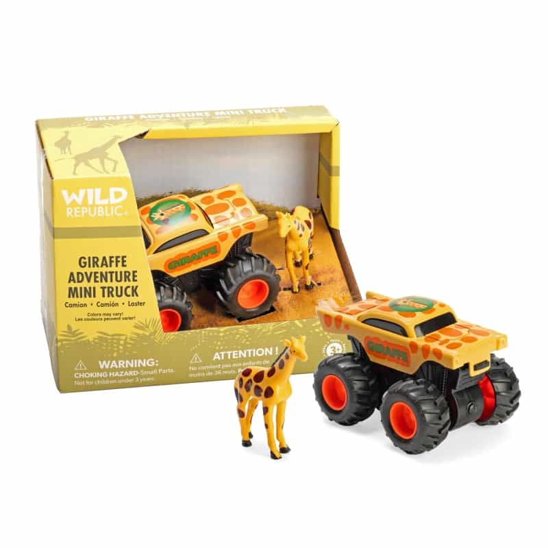 Adventure Mini Truck Giraffe Action Toy Set - 4"