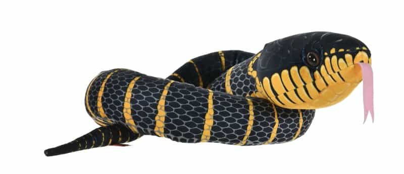 Black Fanged Mangrove Snake Stuffed Animal - 54"