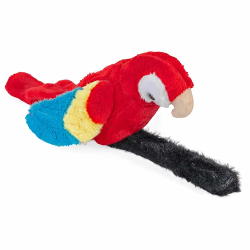 Perching Parrot Scarlet Macaw Stuffed Animal - 7"