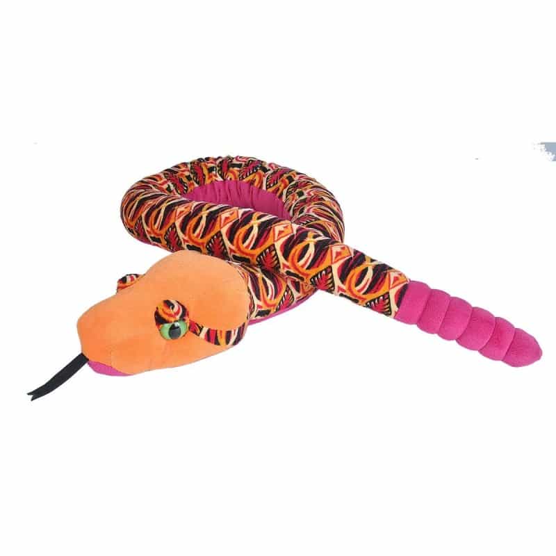 Snakesss Tribal Orange Stuffed Animal - 54"