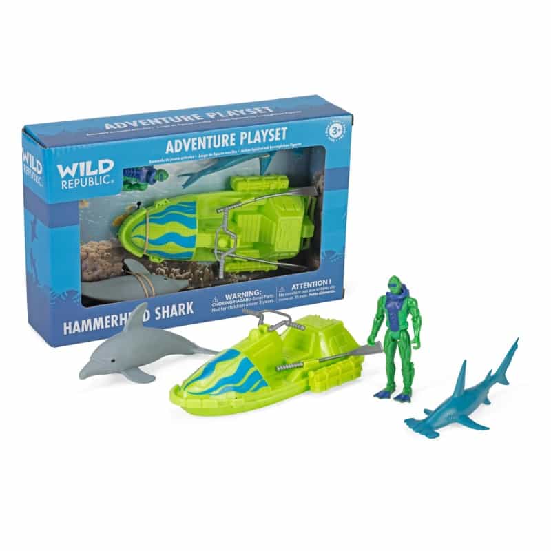 Adventure Shark Playset - 4"