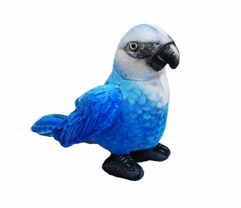 Rainforest Birds Spixs Macaw Stuffed Animal - 4.5"