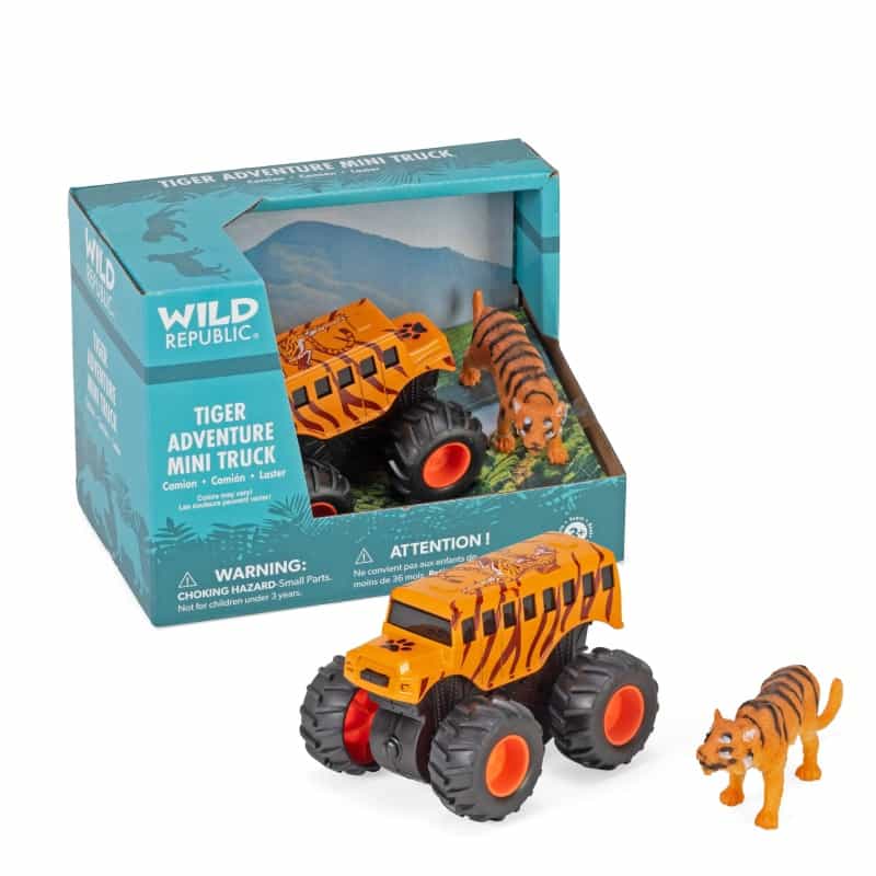 Adventure Mini Truck Tiger Action Toy Set - 4"
