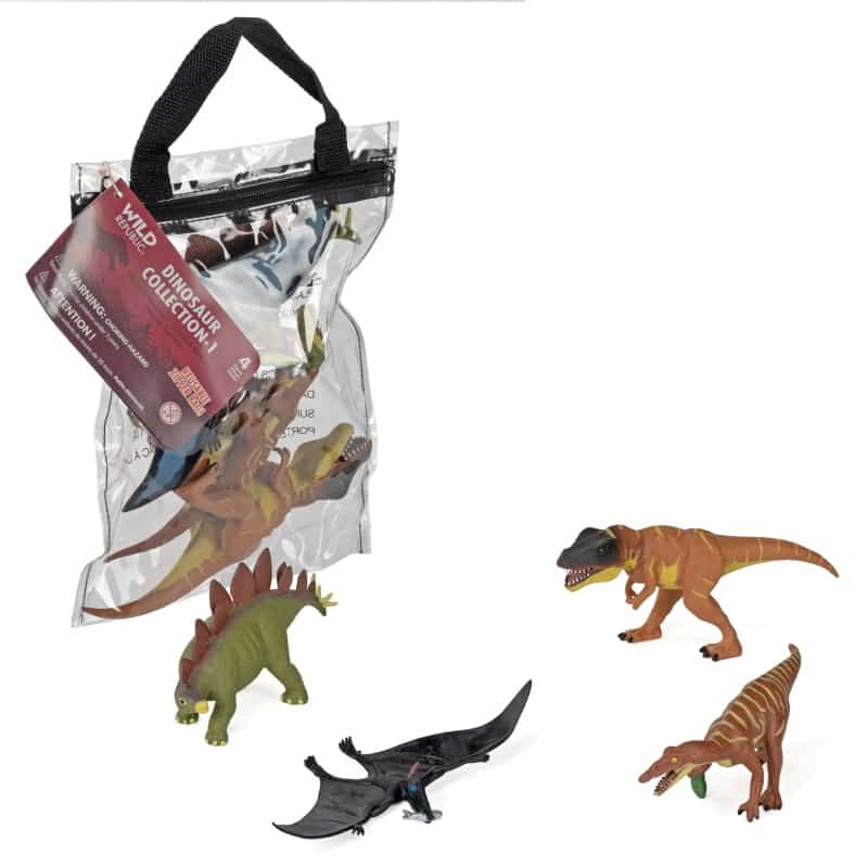 Polybag Zip Dinosaur Figurines - 12"