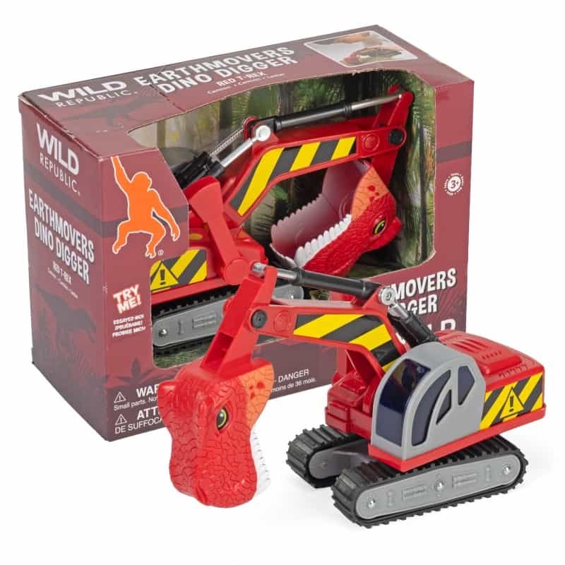Earth Movers Red T-Rex Action Toy - 10"