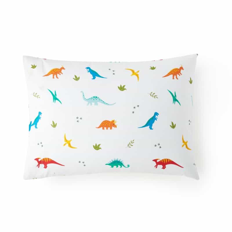 Jurassic Dinosaurs 100% Cotton Hypoallergenic Pillow Case - Toddler