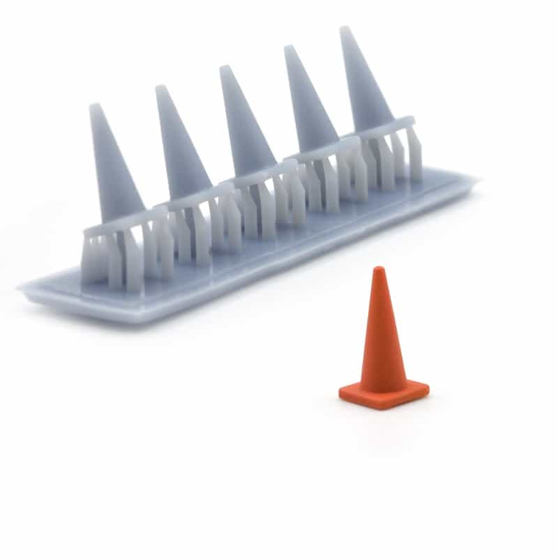 Ho Scale Traffic Cones By Scientific, Package Of 24