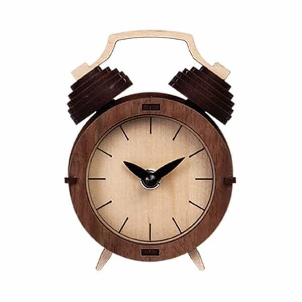 Augustree Retro Classic Clock Kinetic Wooden Model Kit