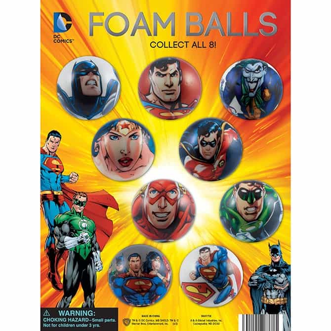 Dc Comics™ Foam Ball Tomy® Display Card