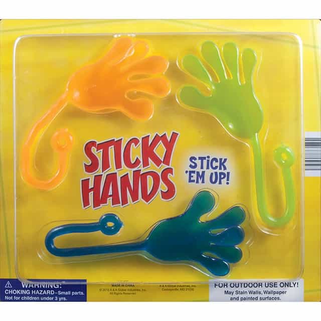 Large Sticky Hands In 2In Capsules (250Pcs)