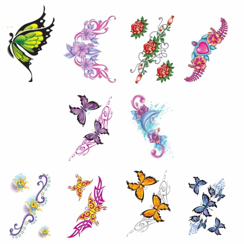 Girls' Club Tattoos By Lethal Threat® In Folders (300Pcs)