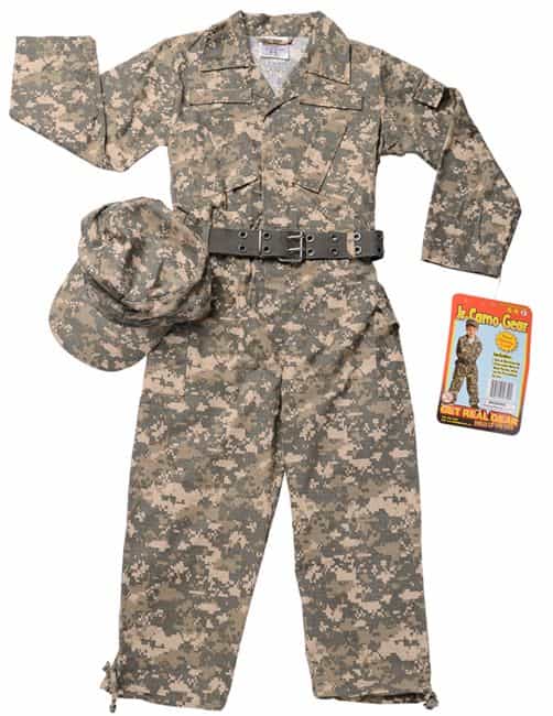 Camouflage Suit W/Cap & Belt