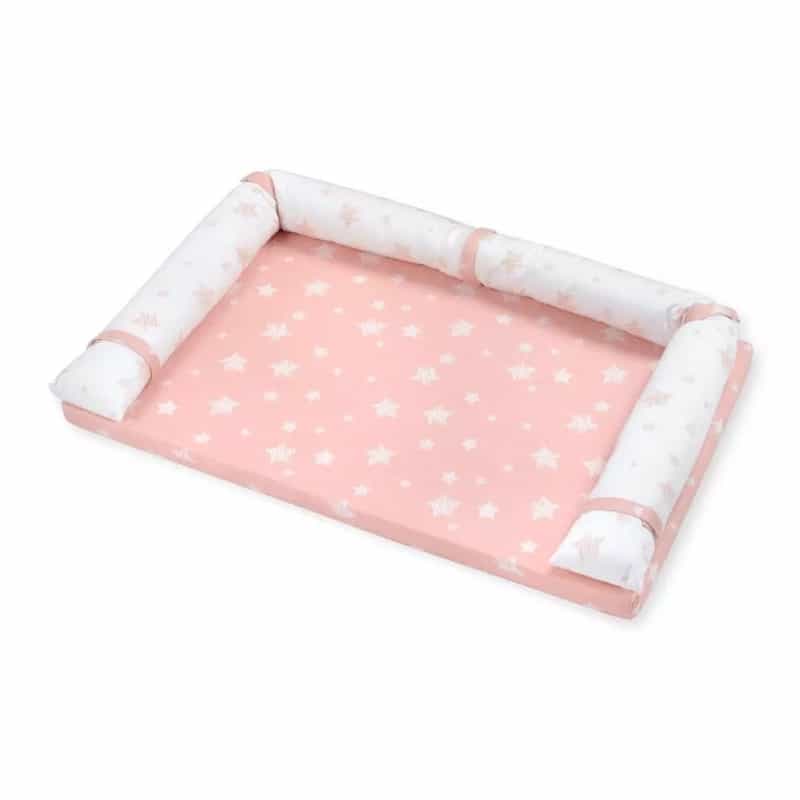 Pink White Star Cotton Changing Pad Covers (Dresser Cover)